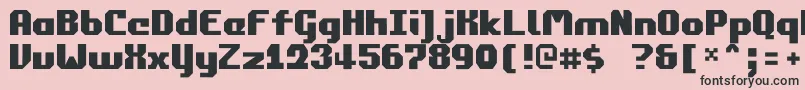 Commonwealth2 Font – Black Fonts on Pink Background