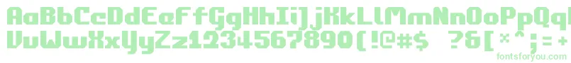 Commonwealth2-Schriftart – Grüne Schriften