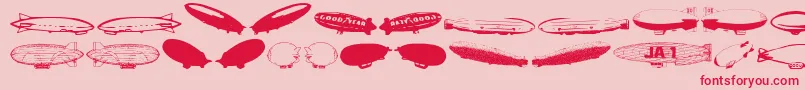 Xep Font – Red Fonts on Pink Background