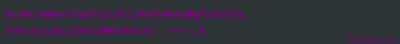 フォントLastDraft – 黒い背景に紫のフォント