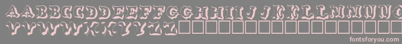 Oxnard ffy Font – Pink Fonts on Gray Background