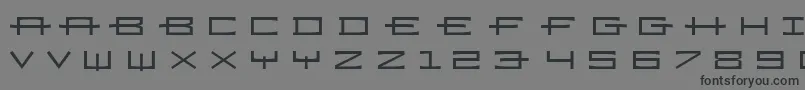 Ramizregulara Font – Black Fonts on Gray Background