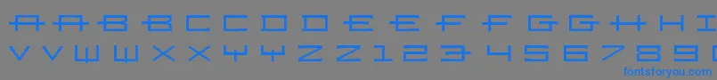 Ramizregulara Font – Blue Fonts on Gray Background