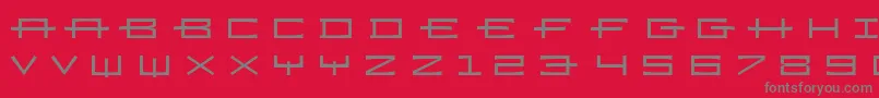 fuente Ramizregulara – Fuentes Grises Sobre Fondo Rojo
