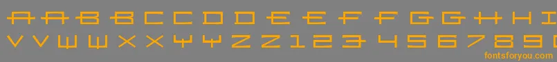 Ramizregulara Font – Orange Fonts on Gray Background