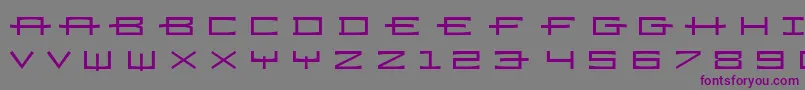 Ramizregulara Font – Purple Fonts on Gray Background