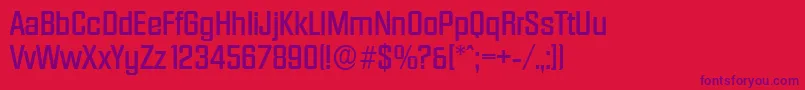 DiamanteserialMediumRegular Font – Purple Fonts on Red Background