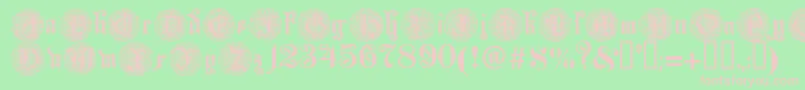 Monarchia Font – Pink Fonts on Green Background