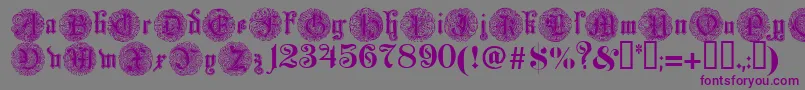 Monarchia Font – Purple Fonts on Gray Background