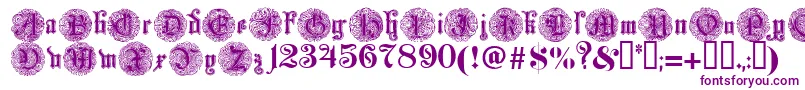 Monarchia Font – Purple Fonts on White Background