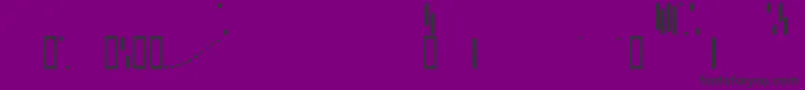 Police Trix ffy – polices noires sur fond violet