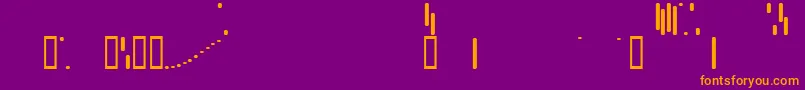 Trix ffy Font – Orange Fonts on Purple Background