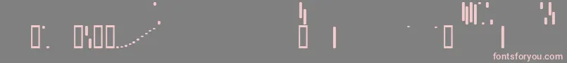 Trix ffy-Schriftart – Rosa Schriften auf grauem Hintergrund