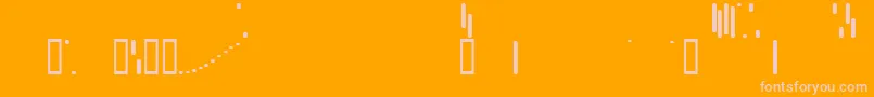 Trix ffy Font – Pink Fonts on Orange Background