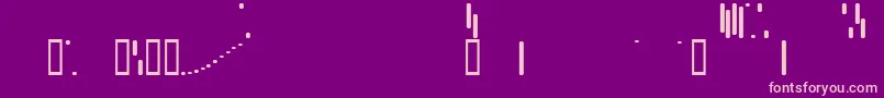 Trix ffy Font – Pink Fonts on Purple Background