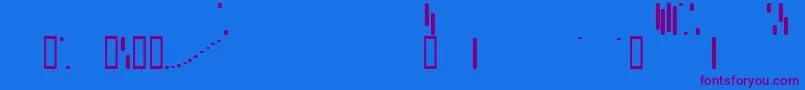 En savoir plus sur la police Trix ffy Police Trix ffy – polices violettes sur fond bleu