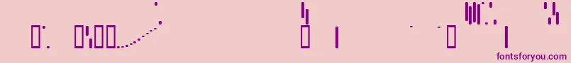 Trix ffy Font – Purple Fonts on Pink Background