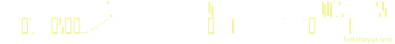 Fonte Trix ffy – fontes amarelas em um fundo branco