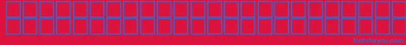McsAseerSIWave. Font – Blue Fonts on Red Background