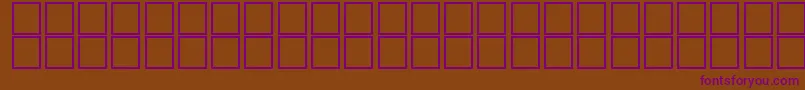 McsAseerSIWave. Font – Purple Fonts on Brown Background