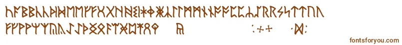 Fonte EnglishRunic – fontes marrons