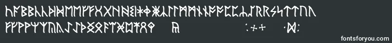 フォントEnglishRunic – 白い文字