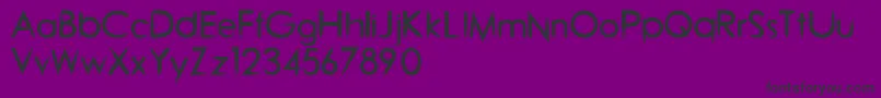 Шрифт Blossomfinal – чёрные шрифты на фиолетовом фоне