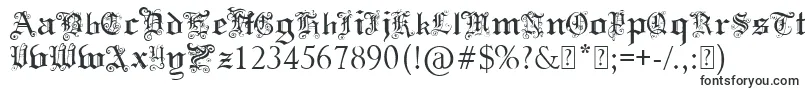 Police PaulsSwirlyGothicFont – polices bouclées