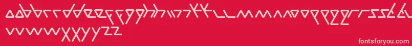 Parallel Font – Pink Fonts on Red Background