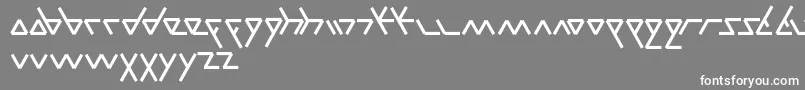 Parallel Font – White Fonts on Gray Background