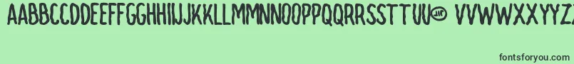 Jit Font – Black Fonts on Green Background