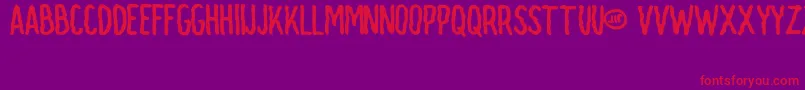 Jit Font – Red Fonts on Purple Background