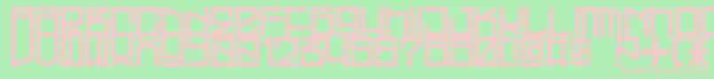 FreehandProfitWestrider2057 Font – Pink Fonts on Green Background