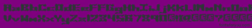 フォントVanishedBrk – 紫の背景に黒い文字