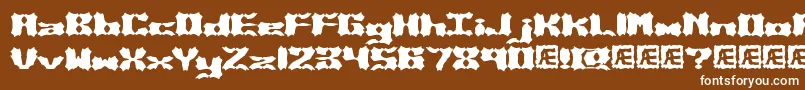 VanishedBrk Font – White Fonts on Brown Background