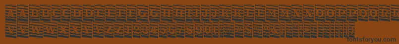 ATrianglercmmrdn Font – Black Fonts on Brown Background