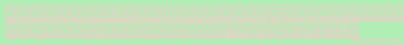 ATrianglercmmrdn Font – Pink Fonts on Green Background