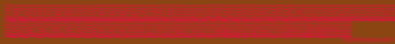 ATrianglercmmrdn Font – Red Fonts on Brown Background