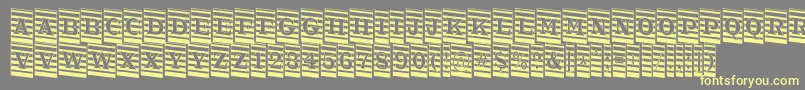 ATrianglercmmrdn Font – Yellow Fonts on Gray Background