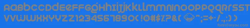 Шрифт Munkeyshine – серые шрифты на синем фоне