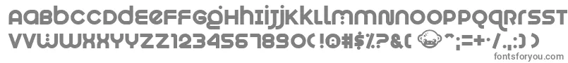 フォントMunkeyshine – 白い背景に灰色の文字