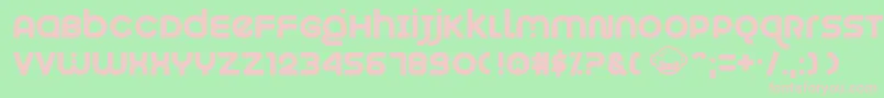 Munkeyshine Font – Pink Fonts on Green Background