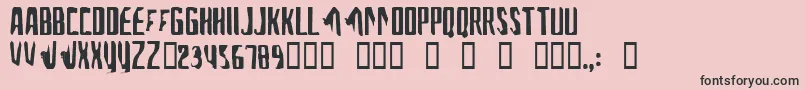 AFontForTheComputerPeople Font – Black Fonts on Pink Background