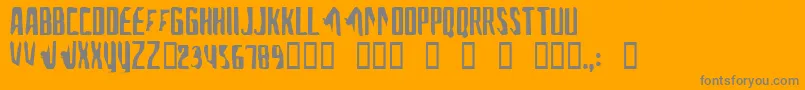 AFontForTheComputerPeople Font – Gray Fonts on Orange Background