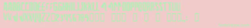 AFontForTheComputerPeople Font – Green Fonts on Pink Background