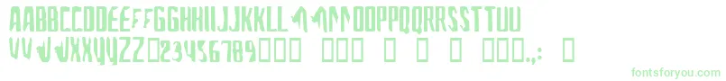 AFontForTheComputerPeople Font – Green Fonts on White Background