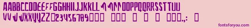 AFontForTheComputerPeople Font – Purple Fonts on Pink Background