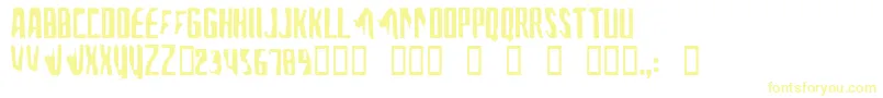 AFontForTheComputerPeople Font – Yellow Fonts on White Background