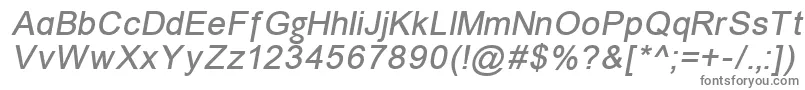 Weitere Informationen zur ErUniversKoi8Italic-Schriftart ErUniversKoi8Italic-Schriftart – Graue Schriften auf weißem Hintergrund