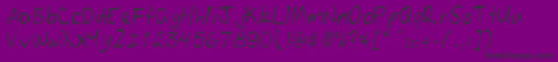 Patoskript Font – Black Fonts on Purple Background